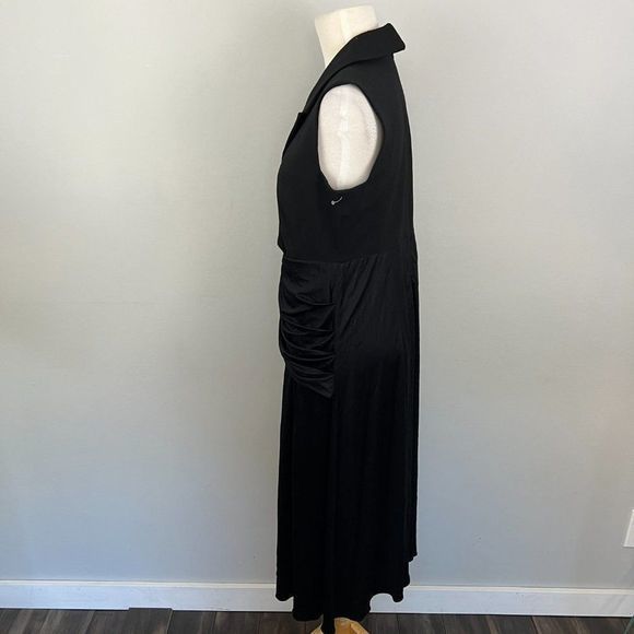 NWOT EMILIA GEORGE "Meghan Dress" Black Criss Cross Front‎ Maternity Dress (M) - Picture 9 of 16